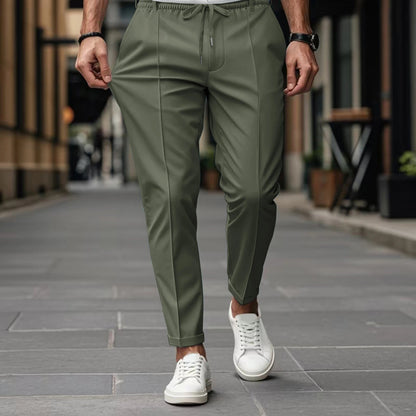 Men's Drawstring Dress Pants - Fashinoza