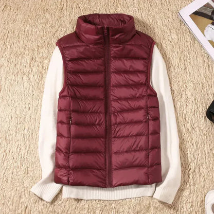 Women's Windproof Body Warmer Zip Up