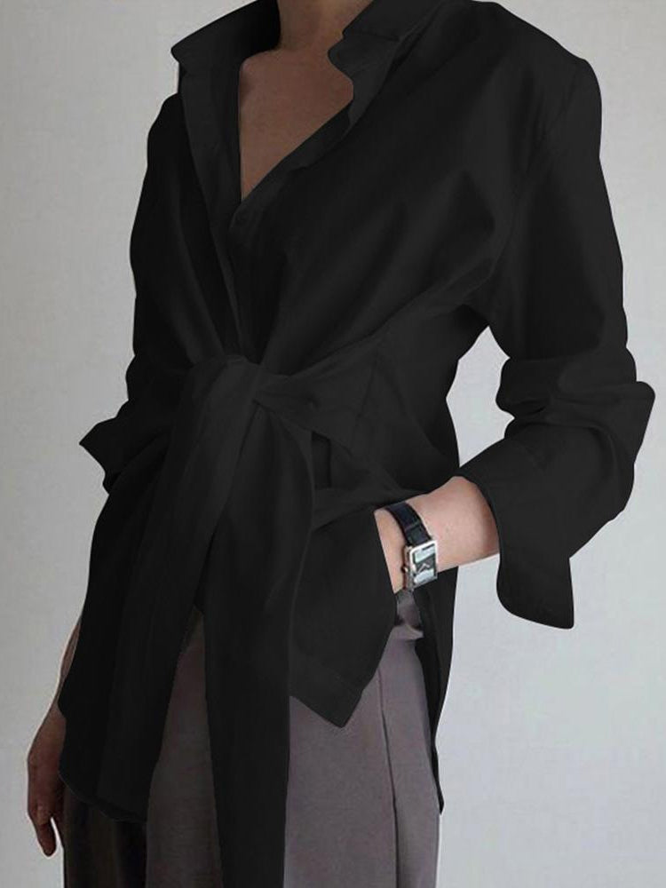 Women's Long Sleeve Button Down Shirt Cotton