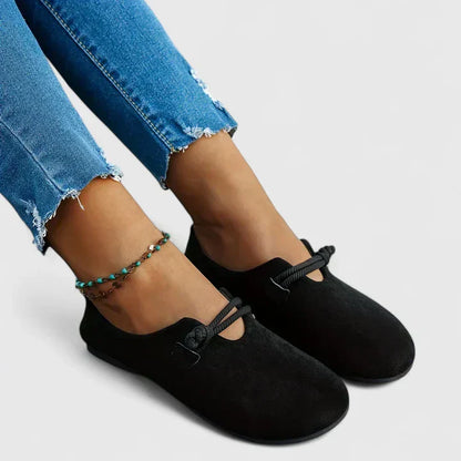 Women's Flat Slip-On Loafers Rounded Toe