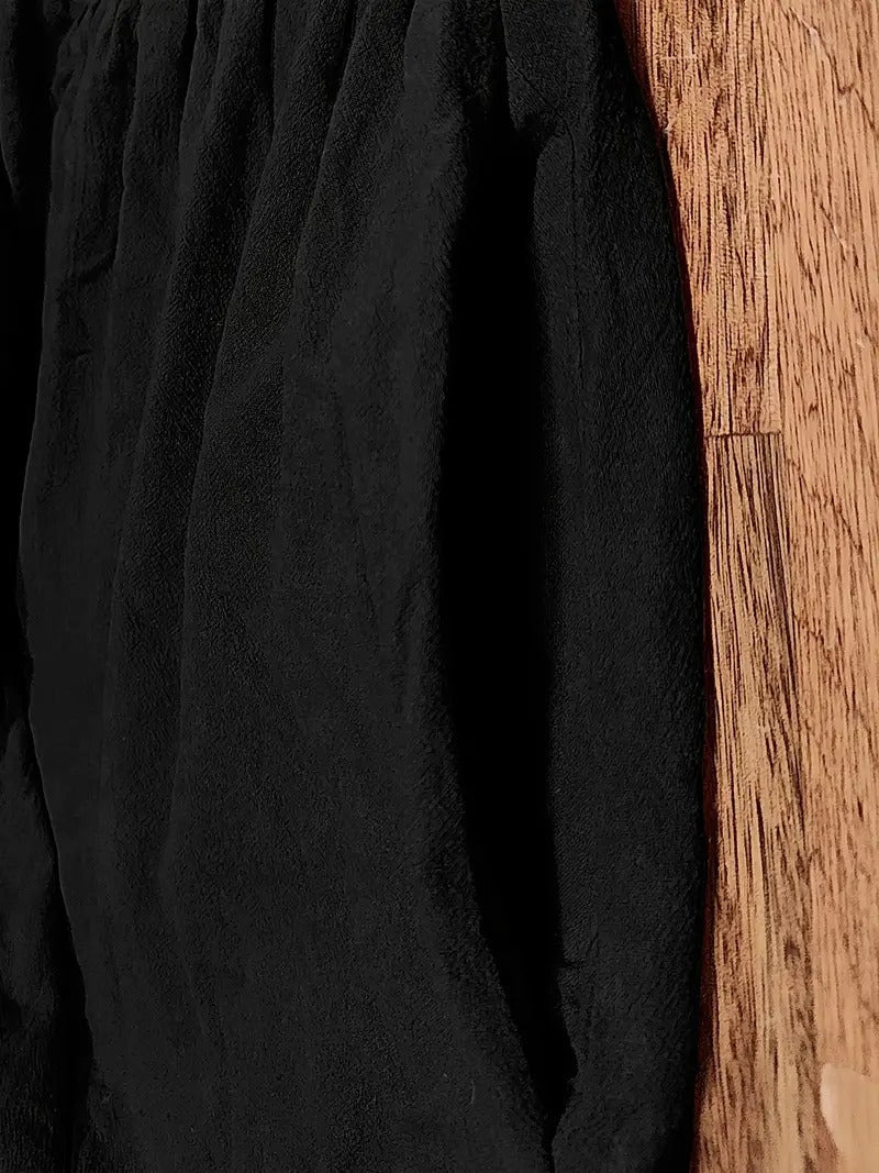 Women's Short Sleeve Round Neck Midi Dress