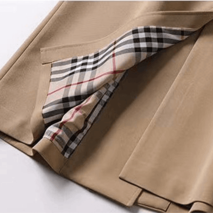 Women's Double-Breasted Trench Coat Classic Waterproof