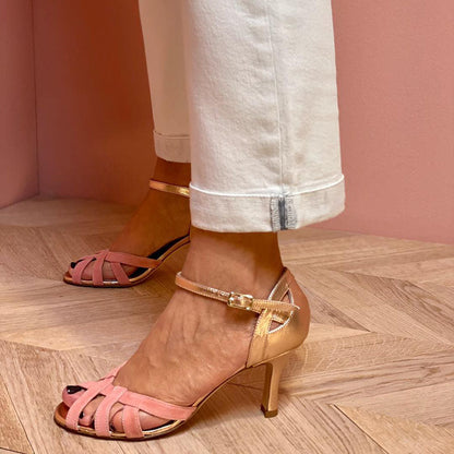Women's Pointed Toe Heels Color Block