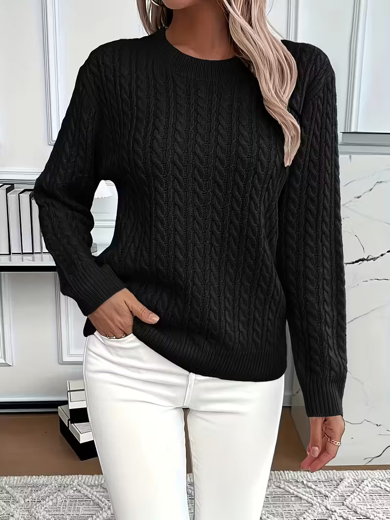 Gabriella | Women’s Spring Summer Cable Pattern Sweater