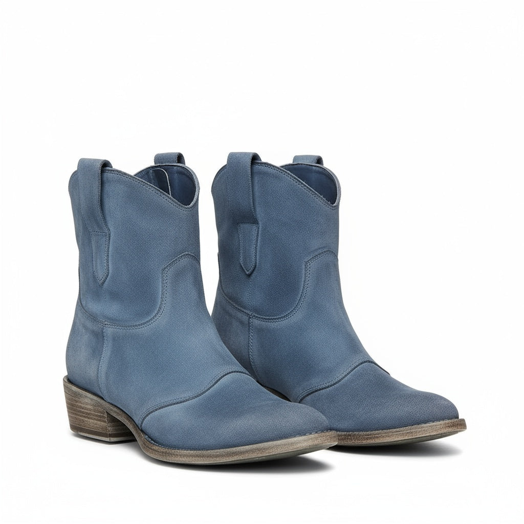Henny Vintage Cowboy Ankle Boots
