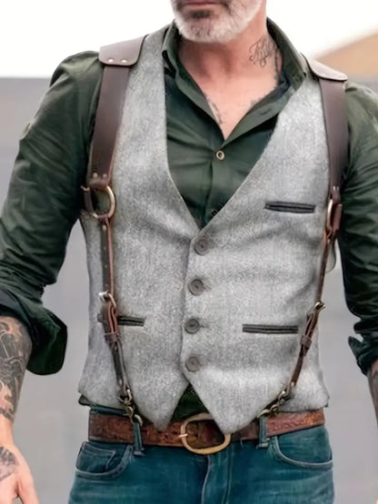 Noah | Men’s Spring Button Front Utility Vest