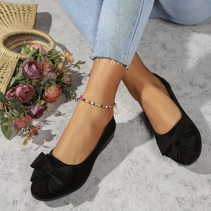 Women's Round Toe Ballet Flats Slip-On Shoes