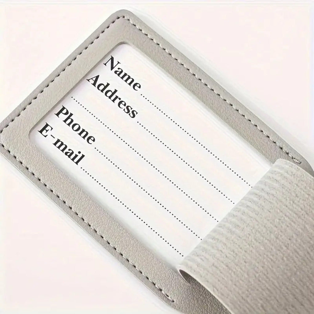Leather Luggage Tag Personalized