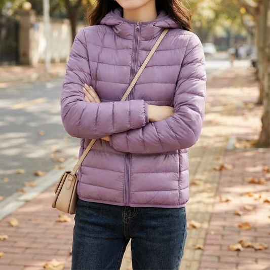 Women’s Lightweight Hooded Puffer Jacket