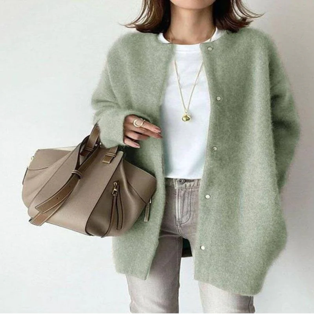 Women's Knit Cardigan Layered Look