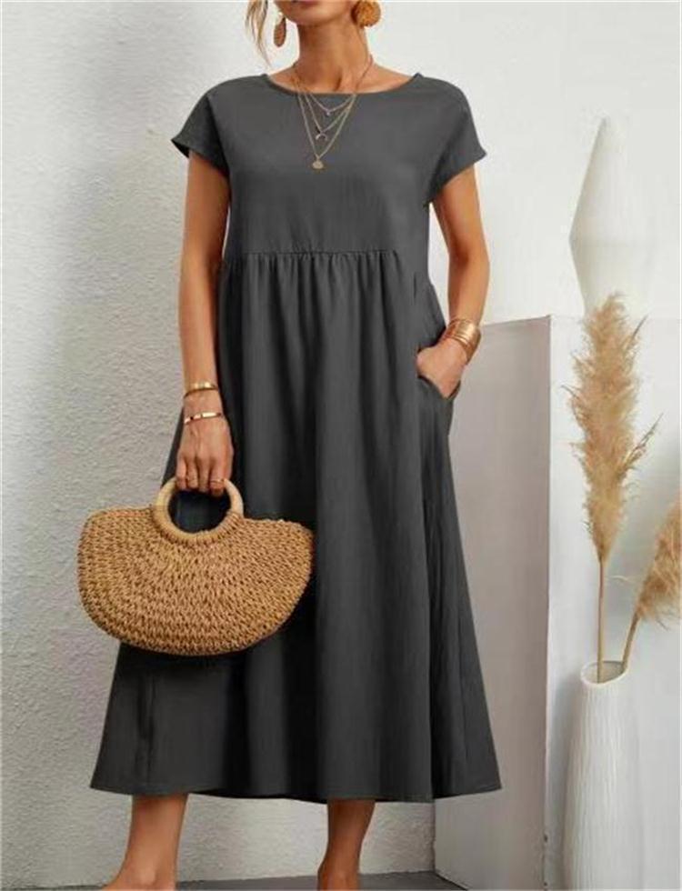 Image of Carmen | Women's A-Line Casual Midi Dress