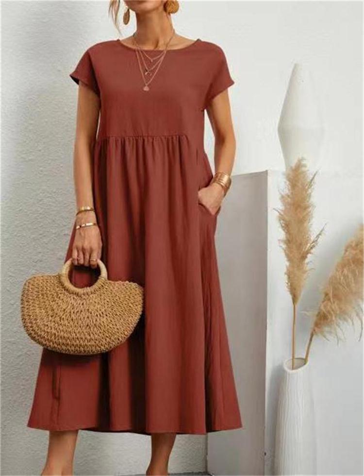 Image of Carmen | Women's A-Line Casual Midi Dress