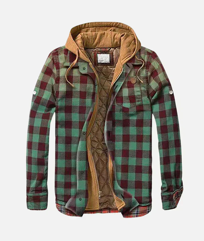 Image of Carter | Men's Quilted Lined Hooded Jacket