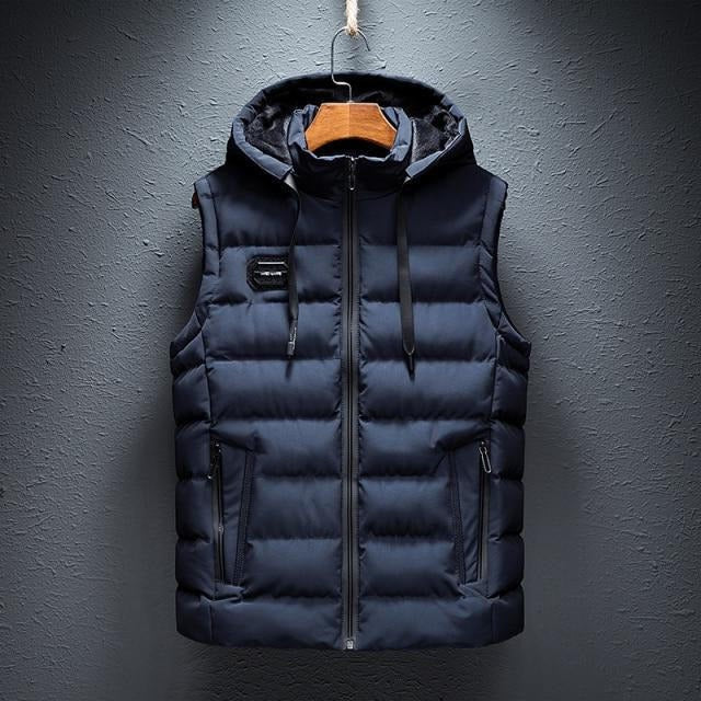 Men's Lightweight Hooded Vest Breathable Core Warmth - Fashinoza