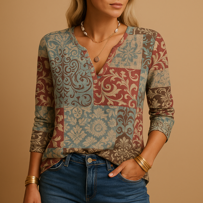 Women's Long Sleeve Printed - 
Fashinoza