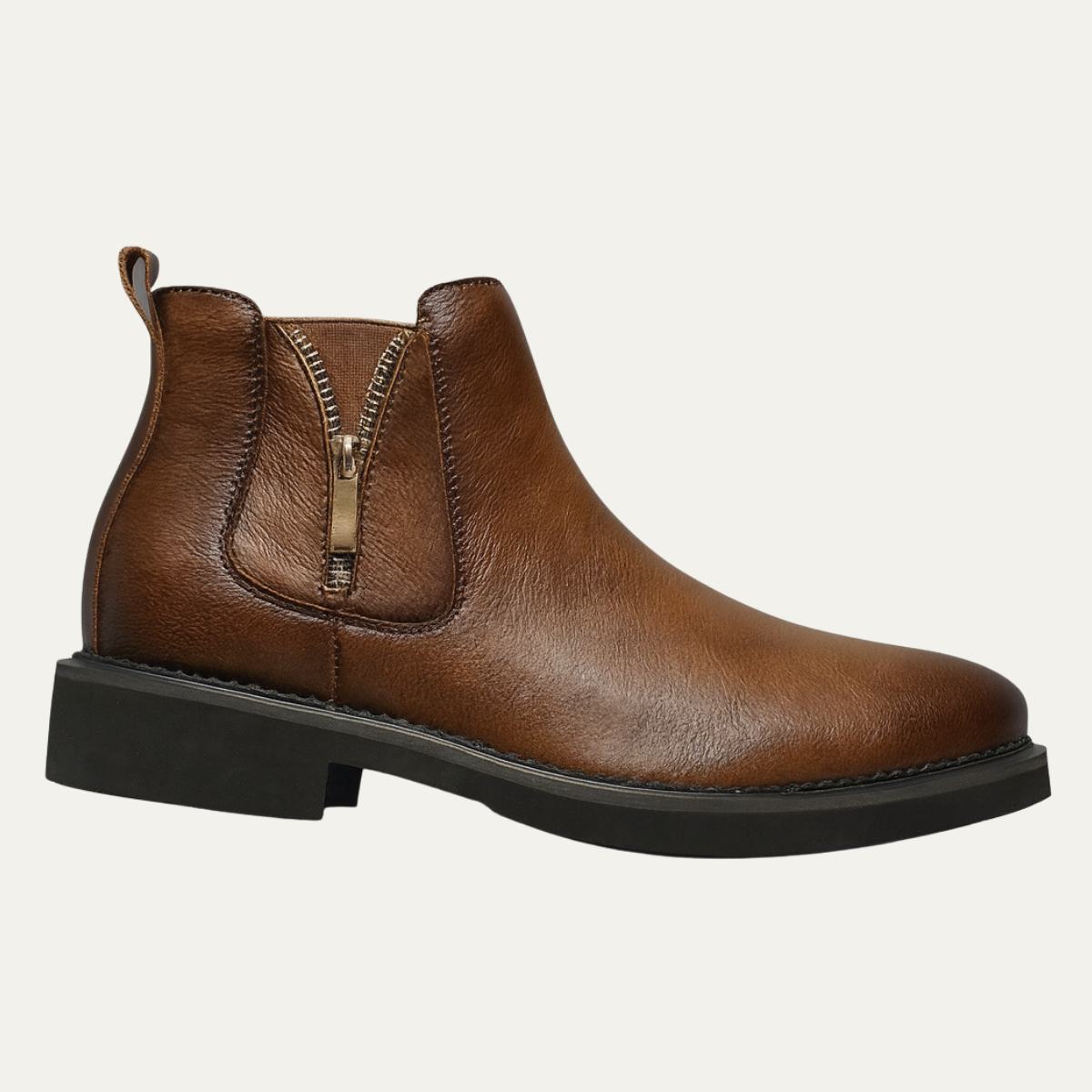 Men's Vintage Leather Chelsea Boots - Fashinoza