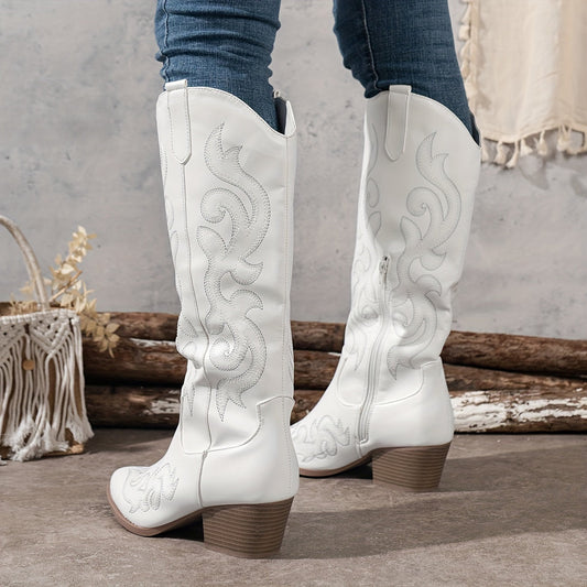 Women's Knee High Wedge Boots - Fashinoza