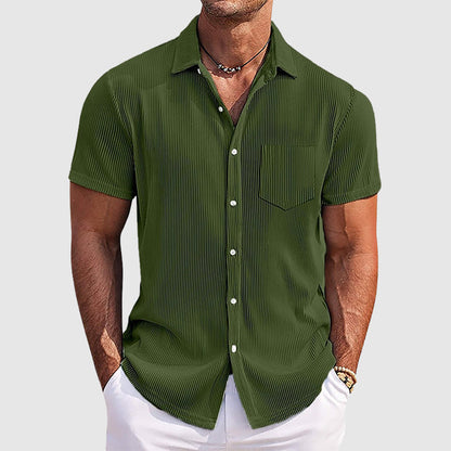 Image of Charles | Men's Short Sleeve Button-Down Shirt