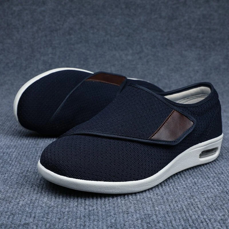 Women's Adjustable Orthopedic Walking Shoes Breathable Canvas Lightweight Slip-On