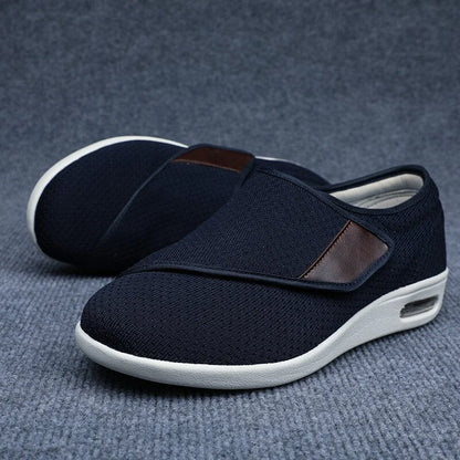 Women's Adjustable Orthopedic Walking Shoes Breathable Canvas Lightweight Slip-On