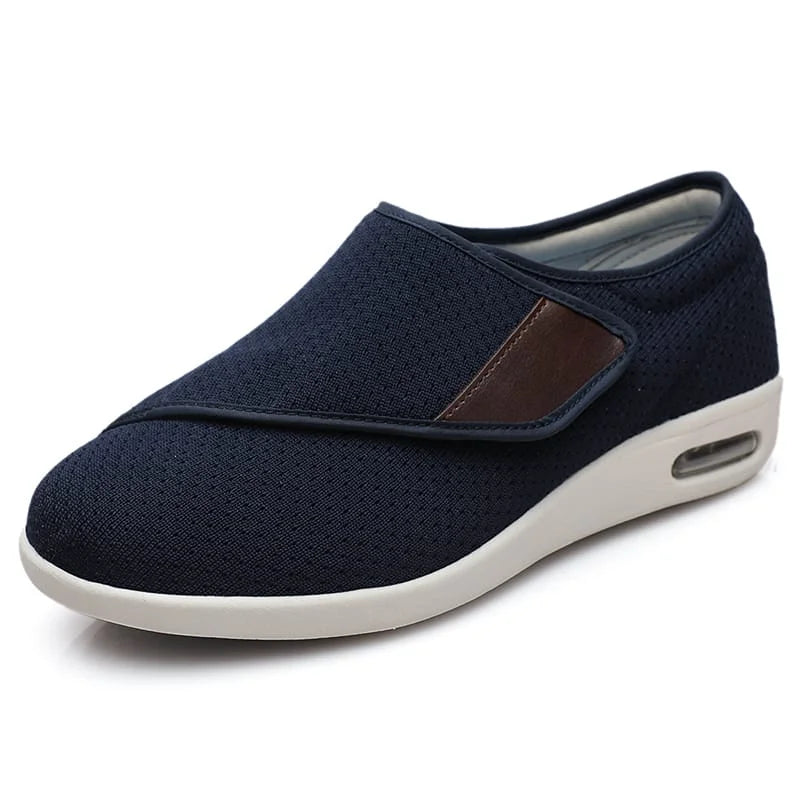 Women's Adjustable Orthopedic Walking Shoes Breathable Canvas Lightweight Slip-On
