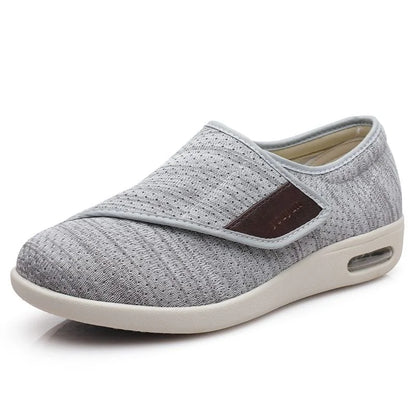 Women's Adjustable Orthopedic Walking Shoes Breathable Canvas Lightweight Slip-On