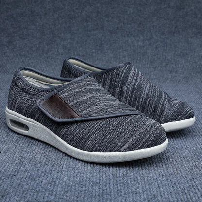 Women's Adjustable Orthopedic Walking Shoes Breathable Canvas Lightweight Slip-On