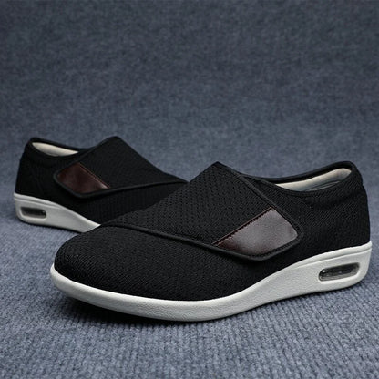 Women's Adjustable Orthopedic Walking Shoes Breathable Canvas Lightweight Slip-On