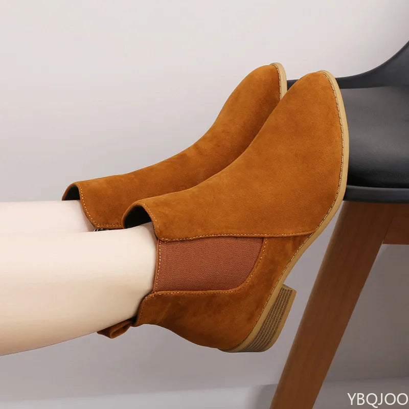 Chelsea Ankle Boots Block Heel for Women - Image 1