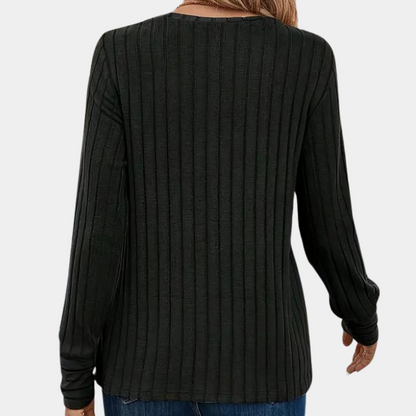 Image of Cheri | Women's Long Sleeve Ribbed T-Shirt