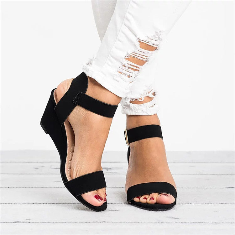 Women's Wedge Ankle Strap Sandals - Fashinoza