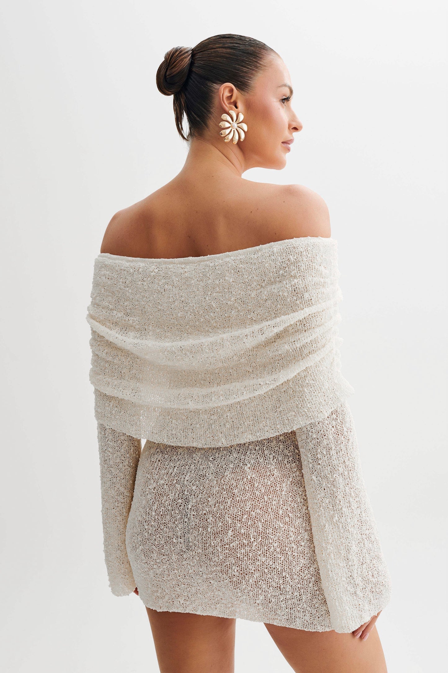 Image of Cheryl | Women's Off-the-Shoulder Bodycon Mini Dress