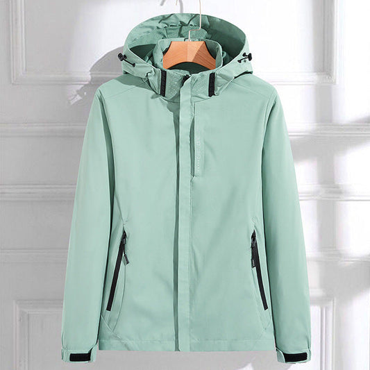 Women's Lightweight Full Zip Hooded Jacket - Fashinoza