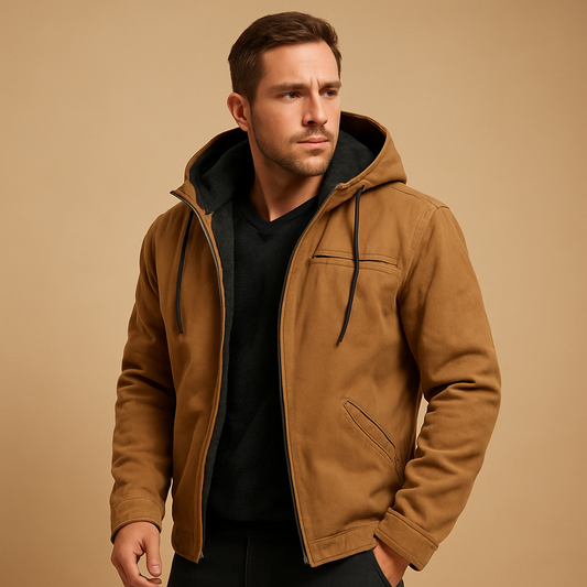Men's Hooded Zip Sweatshirt - 
Fashinoza