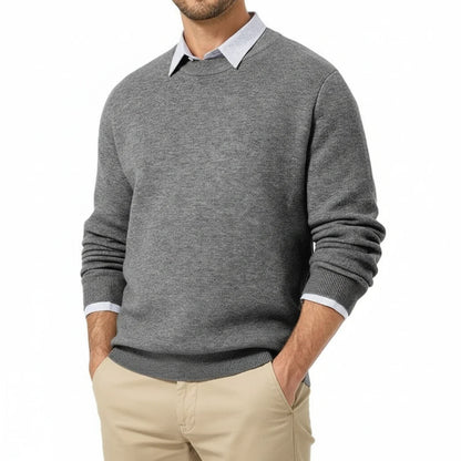 Men's Classic Crew Neck Sweater - Fashinoza