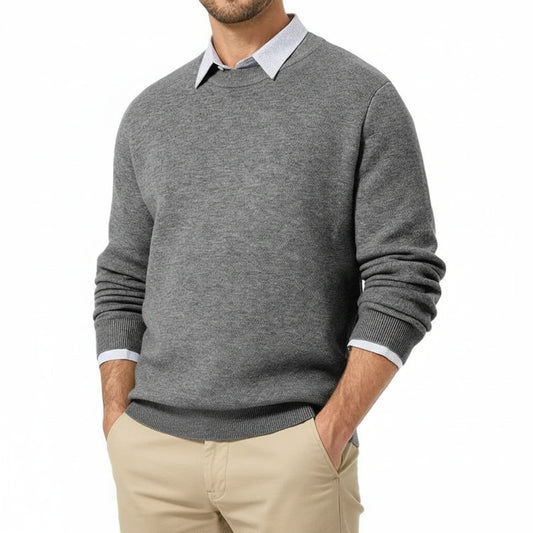 Men's Classic Crew Neck Sweater - Fashinoza