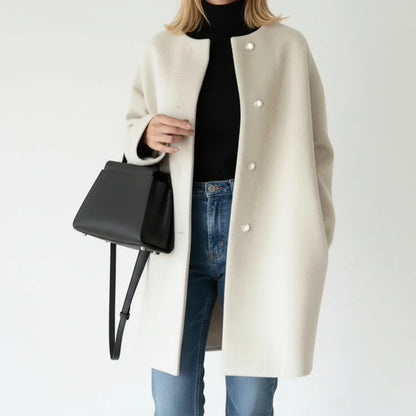 Women's A-Line Collarless Jacket