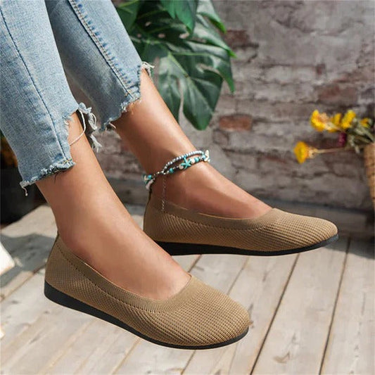 Women's Slip-On Ballet Flats Casual Everyday Shoes - Fashinoza