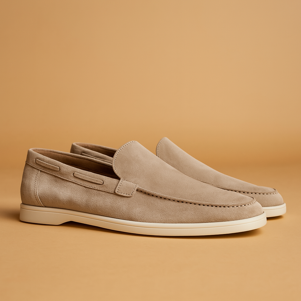 Men's Slip On Suede Shoes - 
Fashinoza