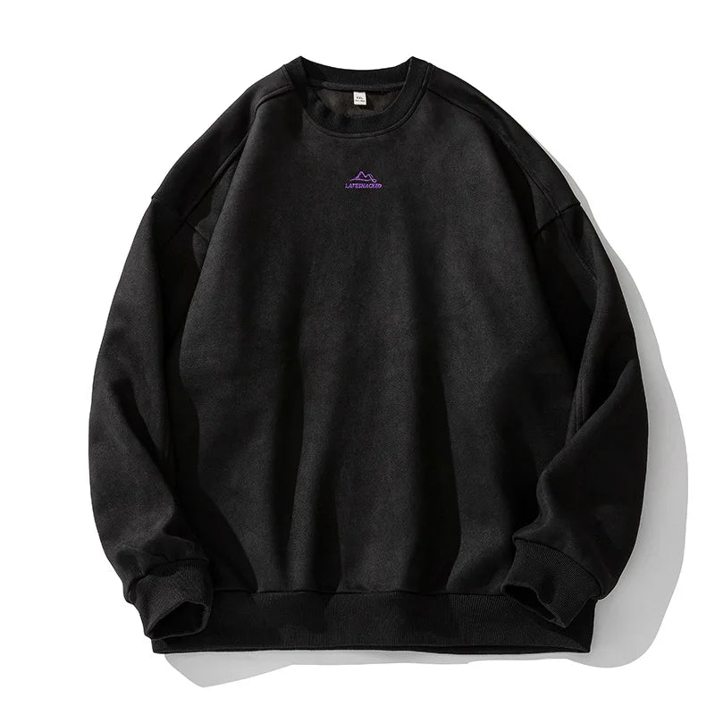 Image of Conrad | Unisex Oversized Suede Pullover