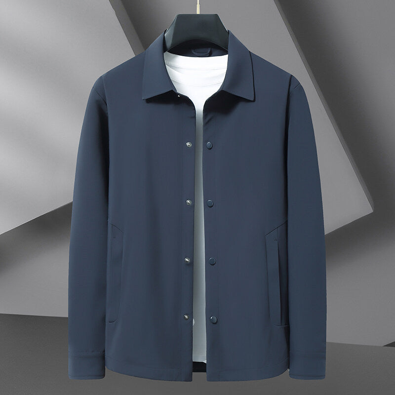 Curtis Men's Casual Snap Jacket - Fashinoza