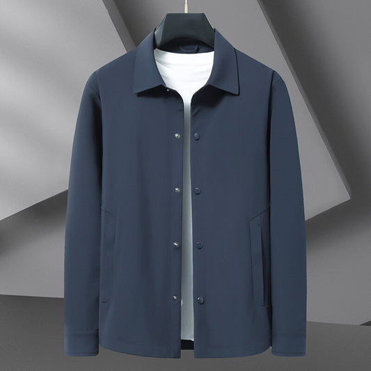 Curtis Men's Casual Snap Jacket - Fashinoza