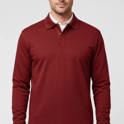 Liam | Men's Spring Long-Sleeve Polo Shirt