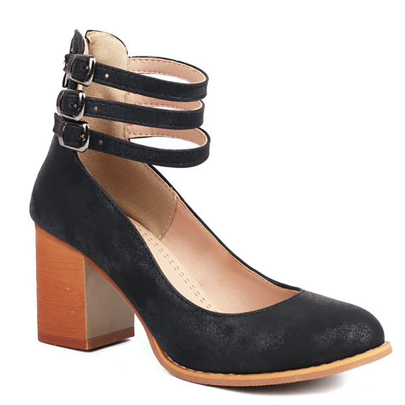 Women's Heels Adjustable Buckle Closure