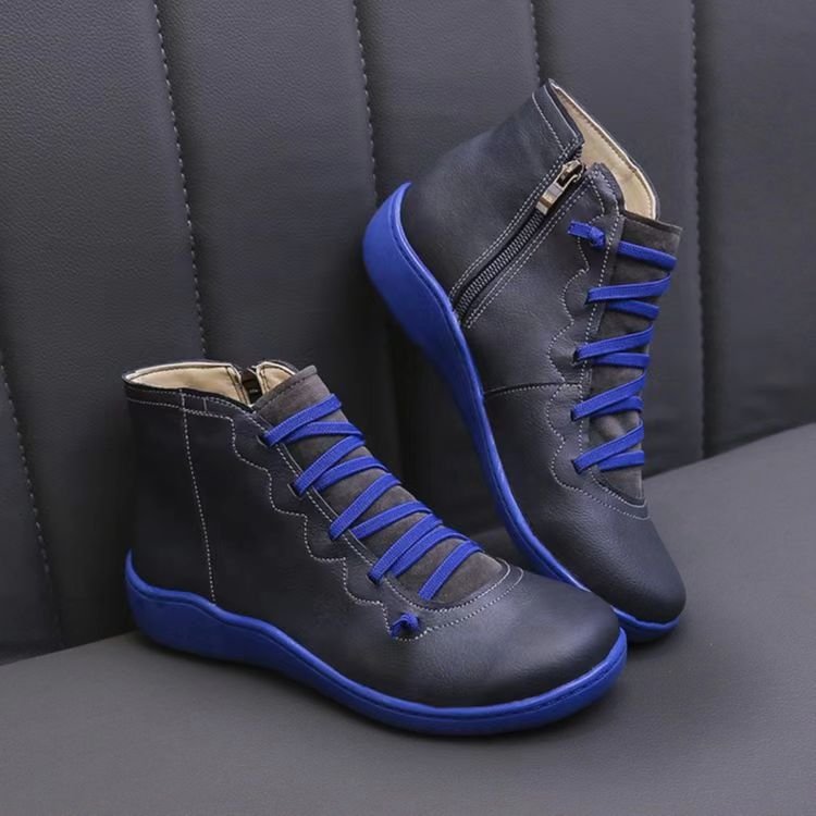 Women's Orthopedic Ankle Boots Lace-Up Comfortable Design