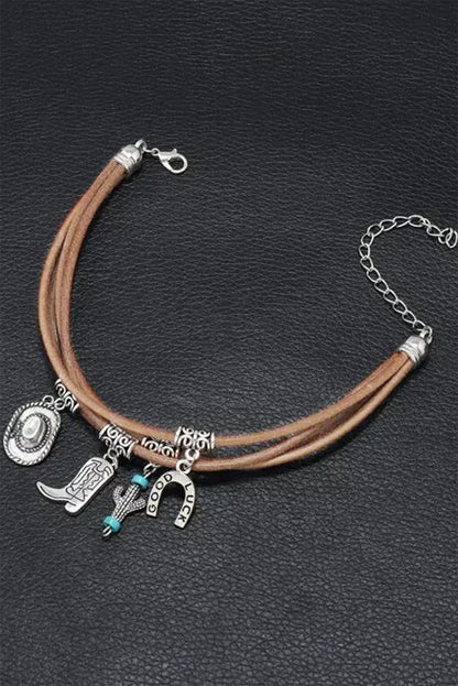 Good Luck Cactus Layered Bracelet