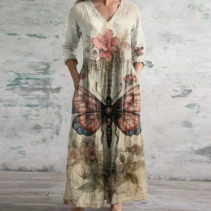 Women's Retro Maxi Dress