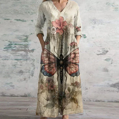 Women's Retro Maxi Dress