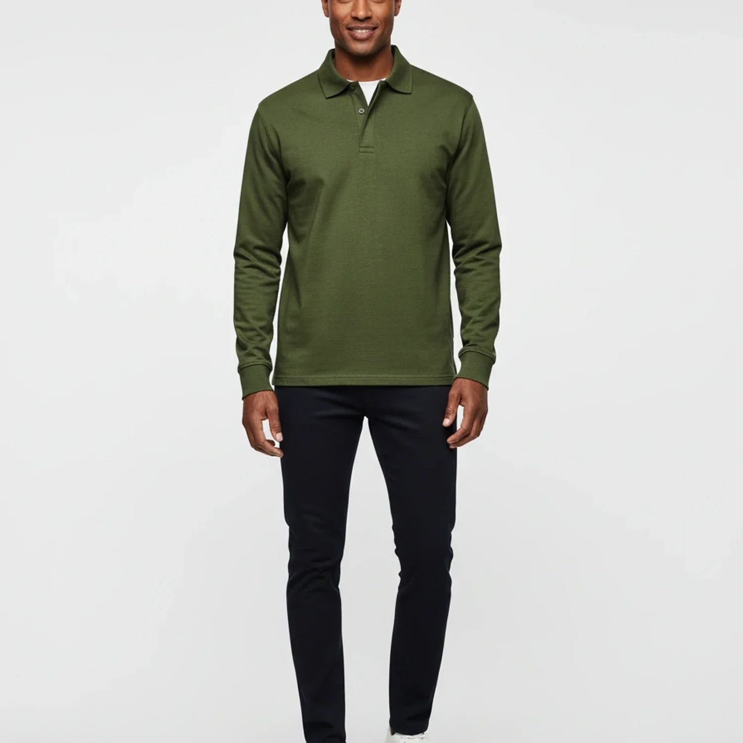 Liam | Men's Spring Long-Sleeve Polo Shirt