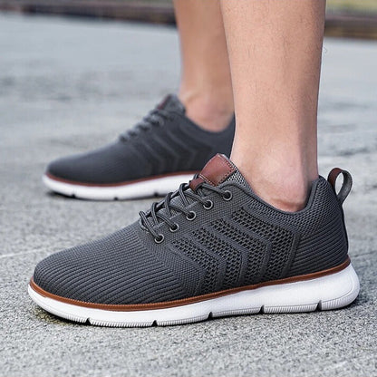 Men's Lace-Up Knit Sneakers
